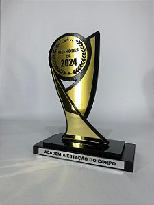 KIT 03 UNIDADES TROFÉU DE PREMIAÇÃO MELHORES DO ANO