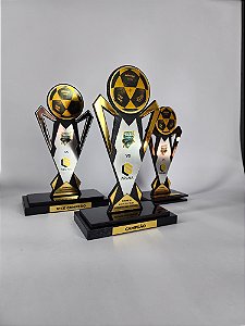 KIT 03 UNIDADES TROFÉUS ESPORTIVOS