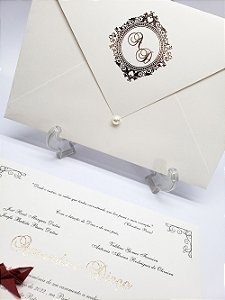 Convite Carta - Papel Concetto (Off-White)