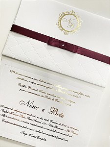 Convite Manoela - Papel Alvura - Hot Stamping