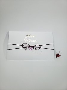 Convite Manoela - Papel Alvura - Floral e Hot Stamping