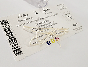 Bilhete Viagem - Convite Passaporte