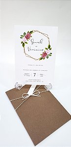 Convite Fernanda - Papel Kraft + Concetto