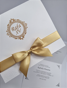 Convite Aparecida - Papel Alvura Simples