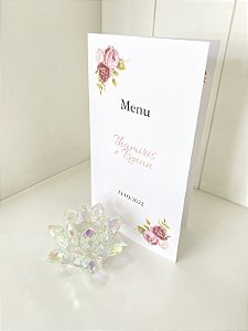 Cardápio Simples - Papel Alvura (1 dobra)