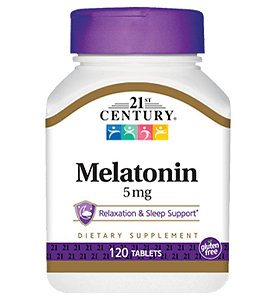 MELATONINA 5 MG 120 TABLETS - 21ST CENTURY