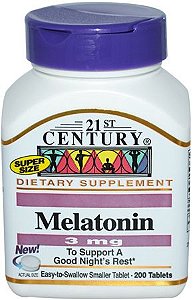 MELATONINA 3 MG 200 TABLETS - 21ST CENTURY