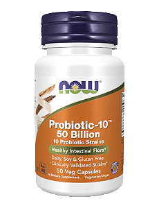 PROBIOTIC-10 25 BILION 50 CÁPSULAS  - NOW FOODS
