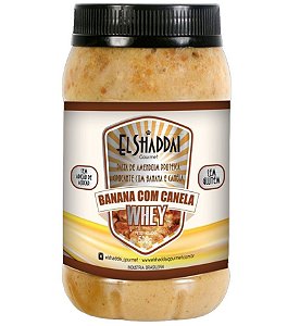 PASTA DE AMENDOIM BANANA COM CANELA WHEY 500 GR - EL SHADDAI