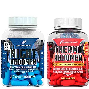 COMBO EMAGRECIMENTO THERMO ABDOMEN + NIGHT ABDOMEN - BODYACTION