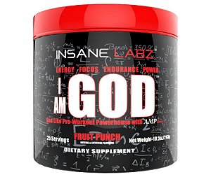 (PRE-TREINO) I-AM GOD 25 DOSES (FRUIT PUNCH) - INSANE LABZ