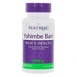YOHIMBEEE| MENS HEALTH|  BARK 500 MG 90 CÁPSULAS - NATROL