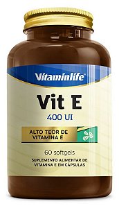 VITAMINA E 400 UI 60 SOFTGELS - VITAMINLIFE