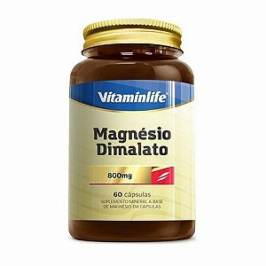 MAGNESIO DIMALATO 60 CÁPSULAS - VITAMIN LIFE