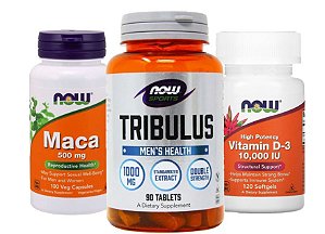 KIT NOW FOODS AUMENTO TESTO (VITAMINA D3 10.000 IU 120 CAPS) - NOW FOODS