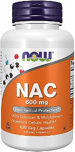 NAC N ACETIL L CISTEINA 600 MG 100 CÁPSULAS  - NOW FOODS