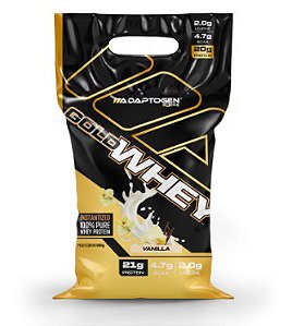 REFIL GOLD WHEY 900 GR MORANGO - ADAPTOGEN