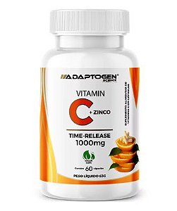 VITAMINA C + ZINCO 60 CÁPSULAS - ADAPTOGEN