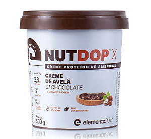 NUTDOP CREME DE AMENDOIM CREME DE AVELA 500G - ELEMENTO PURO