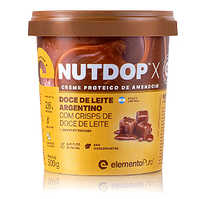 NUTDOP CREME DE AMENDOIM DOCE DE LEITE 500G - ELEMENTO PURO