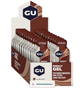 GU ENERGY GEL - CHOCOLATE BELGA - CAIXA COM 24 SACHES