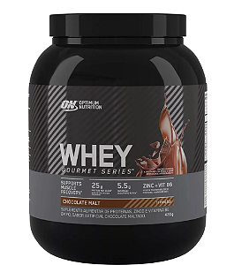 WHEY GOURMET SERIES ON 450 GRAMAS (CHOCOLATE)  - OPTIMUM NUTRITION