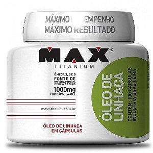 OLEO DE LINHAÇA 1.000MG  - MAX TITANIUM