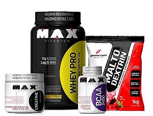 COMBO HIPERTROFIA 02 - MAX TITANIUM