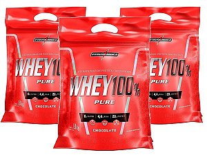 COMBO INTEGRALMEDICA 3X 100% WHEY 907 GR REFIL- INTEGRALMEDICA