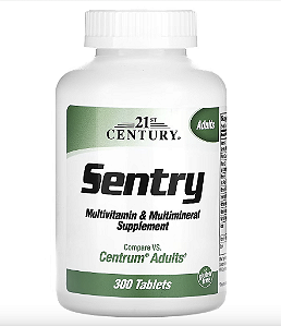SENTRY MULTIVITAMINICO CENTRUM ADULTS 300 TABLETS - 21ST CENTURY (07/2025)