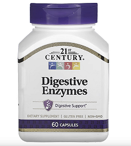 DIGESTIVES ENZYMES 60 CAPSULAS - 21ST CENTURY