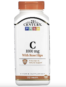 VITAMINA C C/ ROSA- MOSQUETA 1.000 MG 110 COMP - 21ST CENTURY