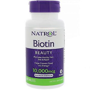 BIOTINA 10.000 MCG 100 COMPRIMIDOS - NATROL