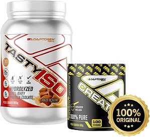 TASTY ISO 900 GR CHOCOLATE + CREATINA 300 GR - ADAPTOGEN