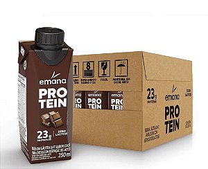 EMANA PROTEIN 250 ML (CHOCOLATE) CX 12 UNIDADES - EMANA (VENC 29/10/2024)