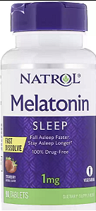 INDUTOR DE SONO... 1MG SLEEP FAST DISSOLVE 90 TABLETS - NATROL