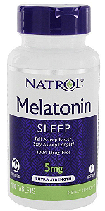 INDUTOR DE SONO... 5MG SLEEP TIME RELEASE 100 TABLETS - NATROL