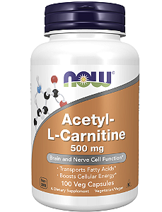 ACETIL-L CARNITINA 500 MG 100 CAPS - NOW
