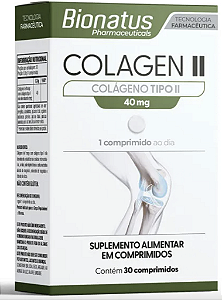 COLAGEN II 40MG | COLAGENO TIPO II 30 COMP - BIONATUS