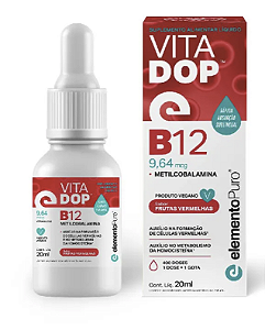 VITADOP B12 EM GOTAS FRUTAS VERMELHAS 20 ML - ELEMENTO PURO