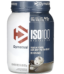 ISO 100 WHEY ISOLADO HIDROLISADO 620 GR (COOKIES) - DYMATIZE NUTRITION