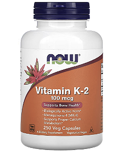 VITAMINA K-2 100 MCG 250 CAPS - NOW FOODS