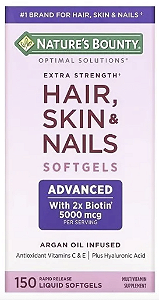 HAIR SKIN E NAILS 150 SOFTGELS - NATURES BOUNTY