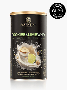 COOKIES & LIME WHEY LATA 405 GR 15 DOSES - ESSENTIAL NUTRITION