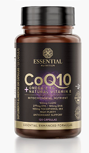 COQ10 + OMEGA 3TG + NATURAL VITAMIN E 120 CAPS - ESSENTIAL NUTRITION