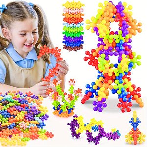 Brinquedo de Encaixar Blocos de Montar Jogo 100 Peças