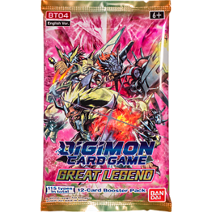 Digimon Card Game: Great Legend Booster Pack (BT04) English Version