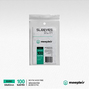 Sleeves MeepleBR SLIM - EURO (59x92mm)