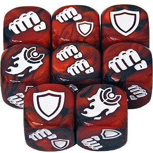 Street Fighter Miniatures Game: Red Battle Dice