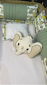 KIT BERÇO CERCADINHO - 07 PEÇAS - ESTAMPAS & ANIMAIS - PARA MENINOS